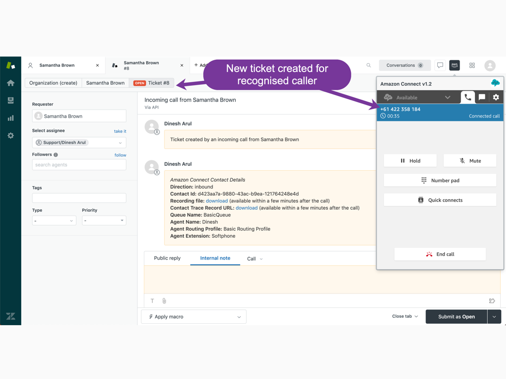 Smart AmazonConnect Contact Centre screenshot 1